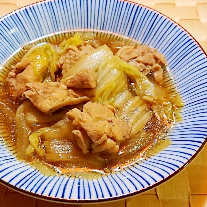 白菜と鶏肉の煮物